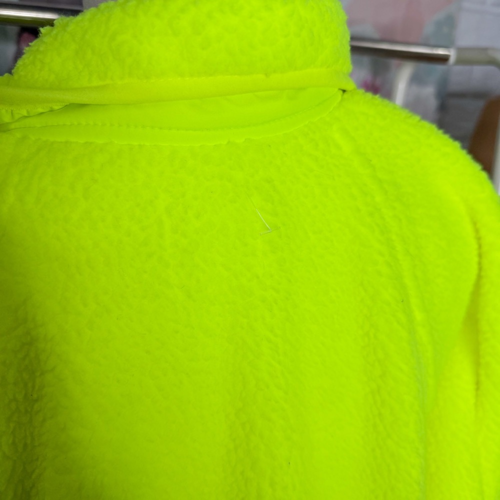 FREE PEOPLE NWOT Hit the Slopes Neon Fleece Jacket (M) - Picture 4 of 6
